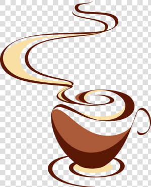 Svg Royalty Free Stock Cup Cappuccino Tea Hand   Cup Coffee Drawing  HD Png Download