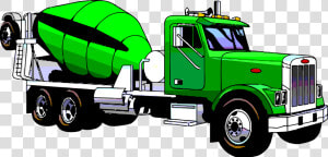 Freeuse Download Cement Clipartly Com Mixing Green   Green Truck Clipart  HD Png Download