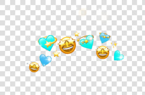  crown  emoji  blue  deco  turquoise  freetoedit  cute   Illustration  HD Png Download