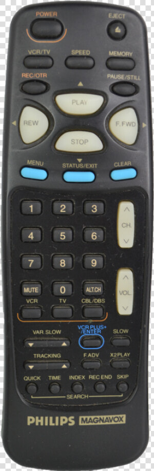 Philips Magnavox N9321ud Vcr Vhs Player Remote Control   Numeric Keypad  HD Png Download