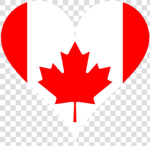 Heart  Flag  Canada  Love  National Flag  Maple Leaf   Clipart Canada Maple Leaf  HD Png Download