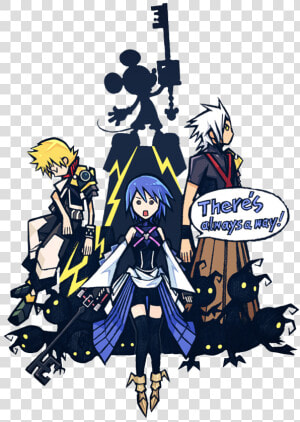  wayfindertrio  birthbysleep  kingdomhearts  aqua  terra   Kingdom Hearts Key Art  HD Png Download