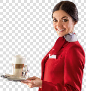 Flight Attendant With Passengers  HD Png Download