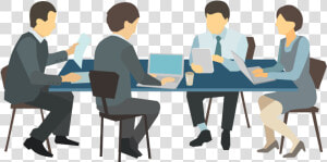 People Meeting Business Illustration Desk Free Photo   Meeting Png  Transparent Png