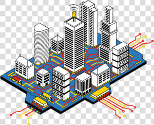 Smart Cities   Artificial Intelligence Smart City  HD Png Download