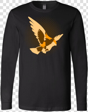 Pokemon Pidgeot Evolution Long Sleeve T Shirt   Red tailed Hawk  HD Png Download