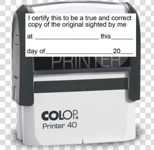 Stempel Colop Printer 40  HD Png Download