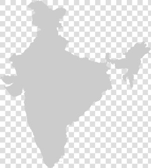 India Map Clip Art   India Map In Grey  HD Png Download