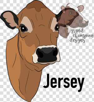 Transparent Cartoon Cow Png   Jersey Cow Head Clip Art  Png Download