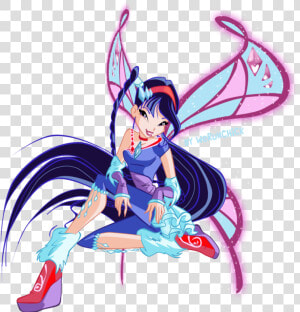 Club Vector Concert Background   Winx Club Musa Lovix  HD Png Download