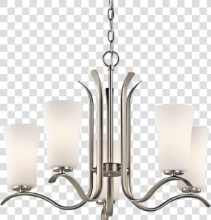 Kichler 5 Light Chandelier Brushed Nickel  HD Png Download