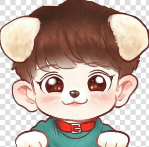 Banner Black And White Library Collection Of Free Exo   Exo Chibi Chen  HD Png Download