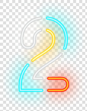  ftestickers  numbers  2  neon  luminous  colorful   Neon Number 2 Png  Transparent Png