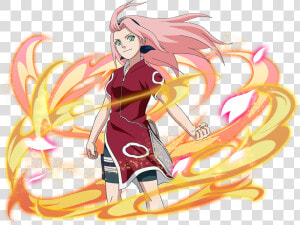 Naruto Ultimate Ninja Blazing Sakura   Naruto Sakura Long Hair  HD Png Download