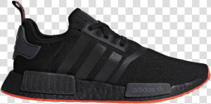 Nmd Core Black Solar Red  HD Png Download