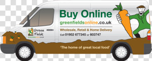 Green Fields Delivery Van   Commercial Vehicle  HD Png Download