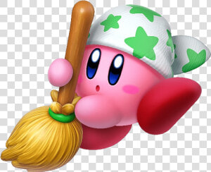 Kirby Is Cleaning   Kirby Star Allies Cleaning  HD Png Download