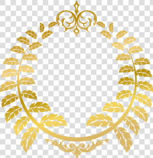 Vine Clipart Gold Leaf   Gold Leaf Circle Png  Transparent Png