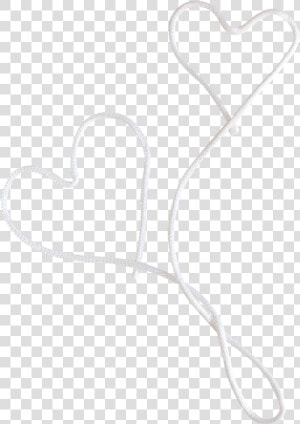  white  heart  wire  cherryatelier  freetoedit   Heart  HD Png Download