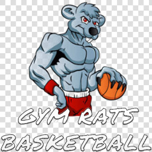 Gym Rats Basketball   Mascote Rato Vetor  HD Png Download