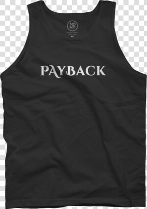 Payback Black Tank Top   Active Tank  HD Png Download