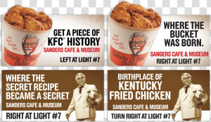 Kfc Corbin Billboards   Harland Sanders  HD Png Download