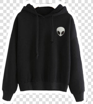 Tumblr Sueter Alien Marciano   Sweater Hoodie Black Girl  HD Png Download