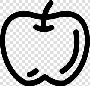 Apple Hand Drawn Fruit Outline   Contorno De Manzana Png  Transparent Png