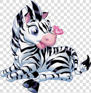 Clipart Zebra Mother Baby   Cartoon Zebra  HD Png Download