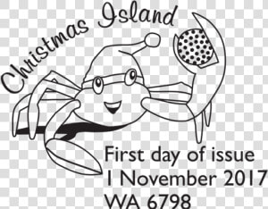 Christmas Island Christmas 2017 Postmark   British Safety Council  HD Png Download