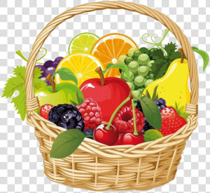 Fruit Et Legumes Arts   Fruit Basket Clipart Png  Transparent Png