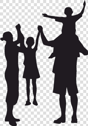 Family Reunion Child Father Silhouette   Quality Of Life Urinary Incontinence  HD Png Download