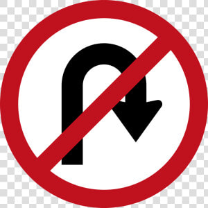 U Turn Sign Png Free Download   No U Turn Sign Australia  Transparent Png