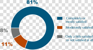 Pie Chart Showing That 81 Percent Of Respondents Were   Circle  HD Png Download