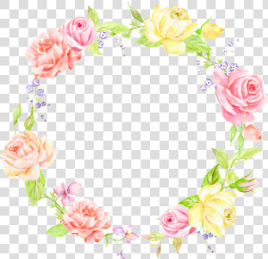 Literary Girl Wreath Decoration Vector   Garden Roses  HD Png Download