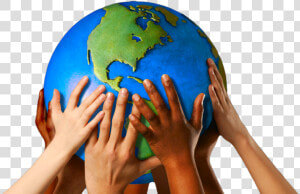 Globe With Hands   Png Download   World With Hands Around  Transparent Png