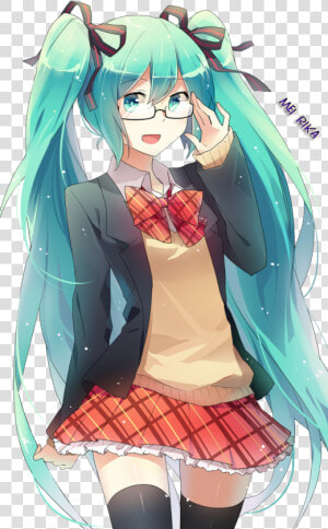 Smart School Girl Miku   Hatsune Miku School Render  HD Png Download