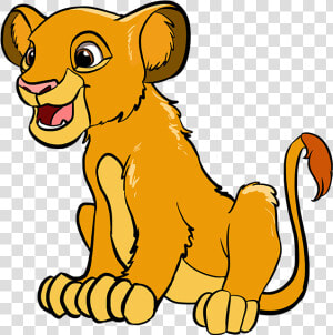 How To Draw Simba From The Lion King   Drawing Simba  HD Png Download