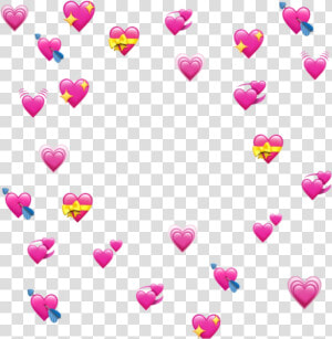  hearts  pink  love  corazones  rosa  emoji  amor  bunchofhearts   Transparent Heart Emoji Meme Png  Png Download