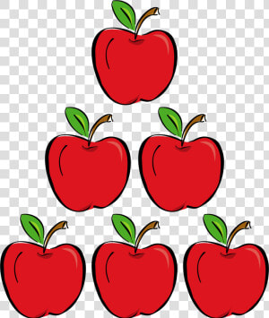 Apple Png Clipart  apple Clipart Six   Apples Cartoon  Transparent Png