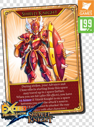 Exceed Card Previews   Exceed Fighting System Shovel Knight  HD Png Download