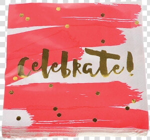 Slant Celebrate Napkin   Carmine  HD Png Download