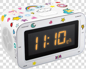 Dual Radio Alarm Clock Rr30bcunicornstick Bigben Kids   Unicorn Alarm Clocks  HD Png Download