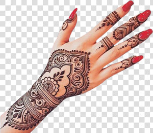 Transparent Mehndi Png   Hand Henna Tattoo Png  Png Download