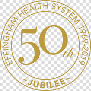 Effingham Health System 50th Anniversary Seal   Ohsas 18001  HD Png Download