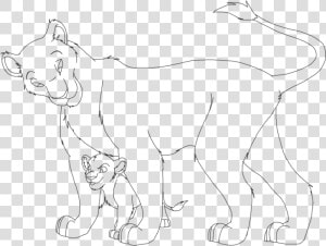 Transparent Lion Guard Clipart   Lioness Drawing  HD Png Download