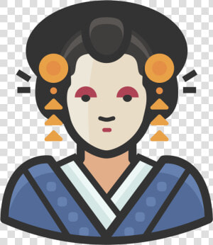 Traditional Japanese Woman Icon   Traditional Japanese Music Icon  HD Png Download