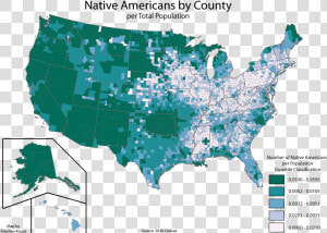 Native American Population Per County   Women Population In Us  HD Png Download