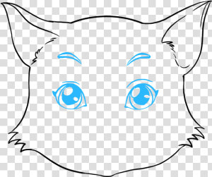 How To Draw Cat Face   Cat Face Picture Drawing  HD Png Download