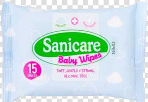 Sanicare Baby Wipes 15s  HD Png Download